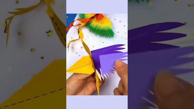 How to make a paper bird Phoenix ,Origami DIY craft tutorial , Paper folding ideas