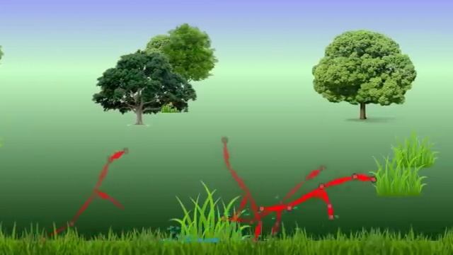 Бегающая закорючка (Кенгуренок). Генетический алгоритм и нейросети. смотреть онлайн