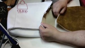 №22-7 Шлевки, клапан, магнитная кнопка, сборка верхнего мешка сумки