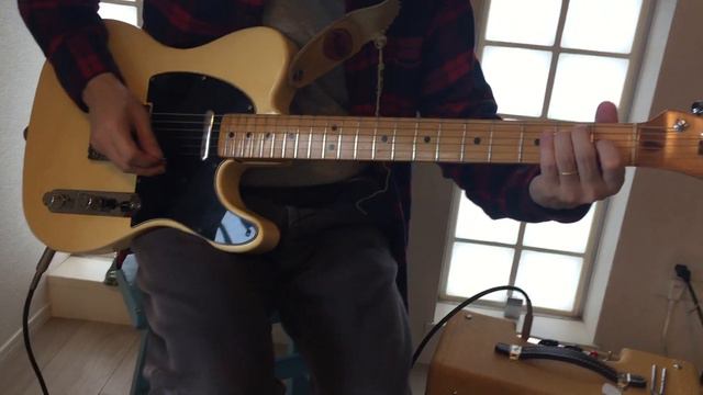 Jazz Blues Guitar licks improvisation with Fender telecaster on Fender pro junior Ⅳ, clear clean смотреть онлайн