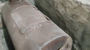 Печь в гараж на угле дровах длить горения.