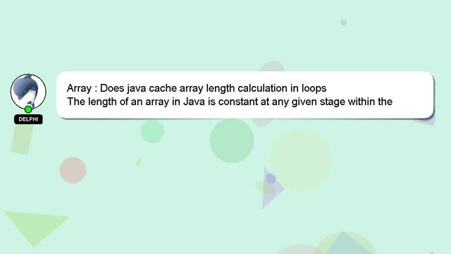Array : Does java cache array length calculation in loops смотреть онлайн