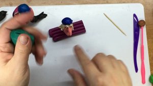 Баба Яга из классического пластилина