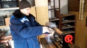 Первый запуск токарного станка Зубр ЗСТД-350-1000