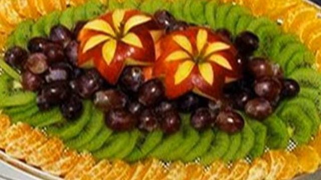 фруктовая нарезка на Новый год