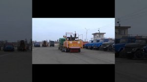 ПУМ-001 "Магистраль" прицепная подметально-уборочная машина элеваторного типа. Уборка улиц.