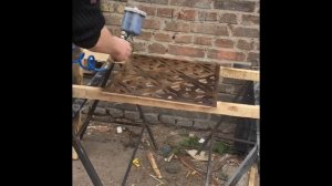 Изготовление декоративных решеток из фанеры, порезка, покраска