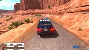 Полицейские будни в Бименджи Драйв - Полицейская погоня за большим грузовиком в Beamng Drive