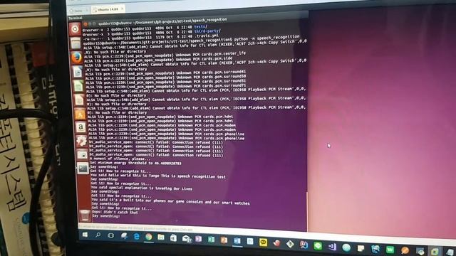 Demo of Speech recognition module for python смотреть онлайн