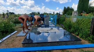 Укладка гранитной плитки на бессер.....