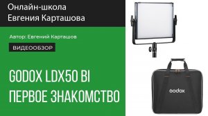 Светодиодный источник Godox LDX50 Bi. Первое знакомство.