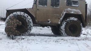 Самодельный Вездеход//Поверхностный Обзор//Вездеход-Болотоход//Зима 2020