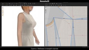 Базовая выкройка-основа  платья. Согласование и корректировка 3d-модели основы платья