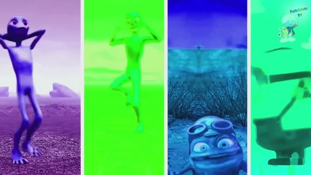 ВЫЗОВ НА СКОРОСТЬ DAME TU COSITA vs Крэйзи Фрог vs Миньоны ТАНЕЦ НЕПРАВИЛЬНОГО ЦВЕТА Alien Green
