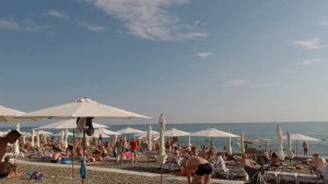 Обзор пляжа в Дагомысе. Пляж Дагомыс. Пляжи в Сочи.