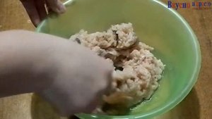 Куриные котлеты с грибами. Вкуснотища!