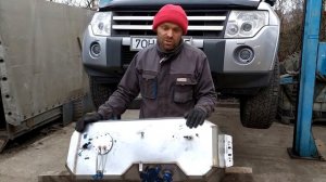 Увеличенный Бак Митсубиси L200. Потек бак. Нержавейка. Топливозаборник.