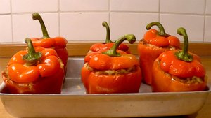 Готовим ФАРШИРОВАННЫЕ ПЕРЦЫ в духовке. Вкусные перцы.