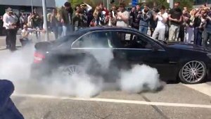 Mercedes-Benz C63 AMG ABSOLUTELY INSANE BURNOUT AND DRIFT | HD