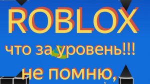 Кто знает это за уровень Roblox? Я Забыл))