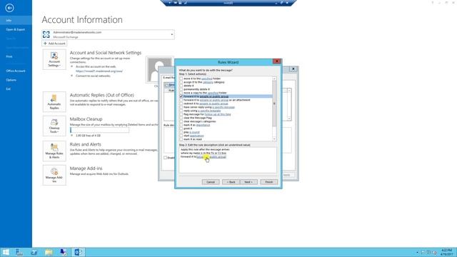 Forward Emails in Outlook 2013 смотреть онлайн