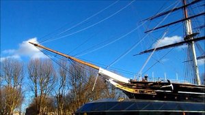 Cutty Sark tea clipper from the outside