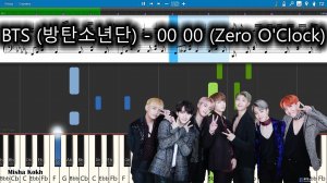 BTS (방탄소년단) - 00 00 (Zero O'Clock) [Piano Tutorial | Sheets | MIDI] Synthesia