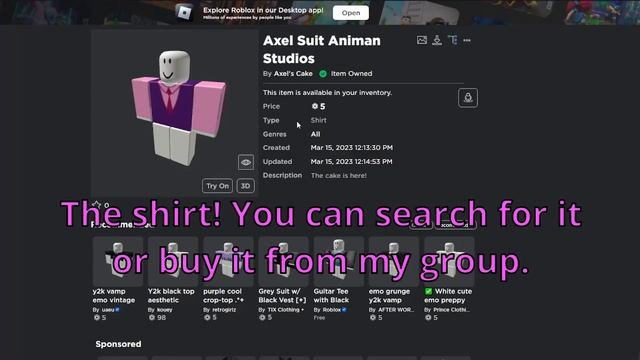 How to Make Axel in Harlem on Roblox! Animan Studios Avatar Tutorial.