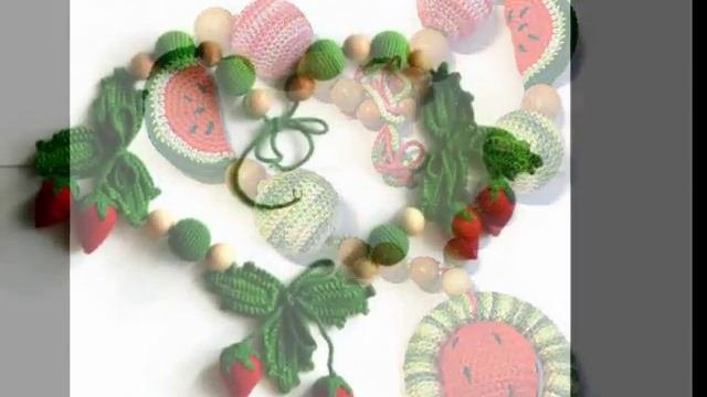 Вязаные украшения крючком. Броши и бусы в стиле бохо.
