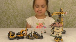 3D пазл складываем объемные пазлы. Большая стройка!3D folding puzzle volume puzzle. Big building!