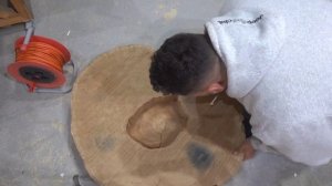 Столешница из поперечного спила векового дуба