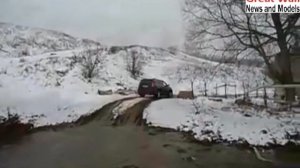 Great Wall Haval H5 (Грейт Волл Хавал Н5) бездорожье зима переезд через реку