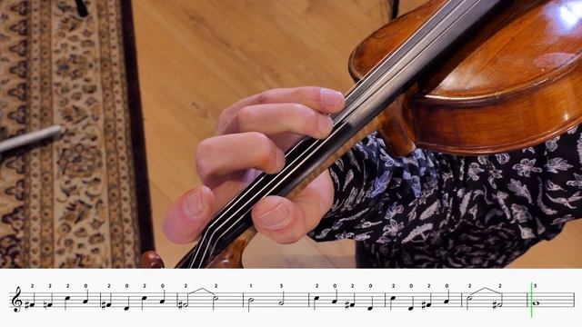 Violin: THE FIFTHS Exercise on Diminished Fifths Across all strings (♩ = 100) смотреть онлайн