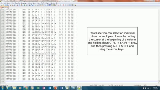 Using NotePad++ to Separate Text to Columns смотреть онлайн