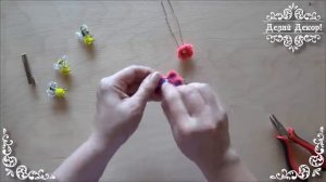 Как сделать цветы на заколки из пушистой проволоки. Заколка цветок своими руками.  Делай Декор!