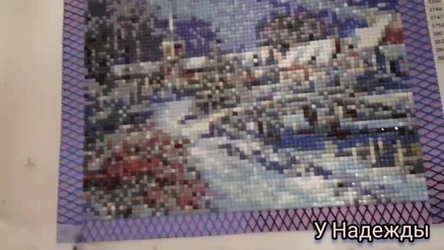 Выпуск 677/Зимняя картина/Алмазная мозаика/