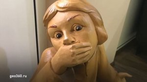 Богородская игрушка - как мужик с медведем бревно пилили