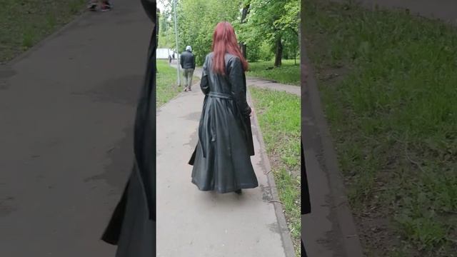 Пошив из кожи. Кожаный плащ в пол. смотреть онлайн