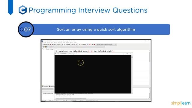Top 40 C Programming Interview Questions | C Programming Interview Questions And Answers|Simplilear