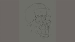 КАК нарисовать ЧЕРЕП с нуля? Рисуем обрубовку черепа.