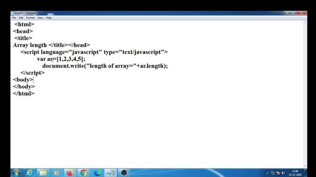 javaScript Tutorial For Beginners | 12.How to find Array length in javaScript