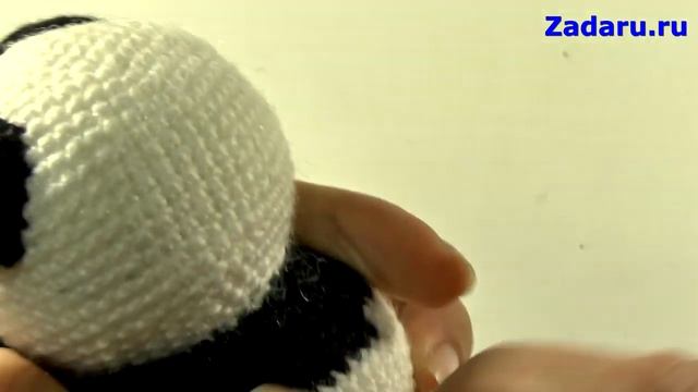 Игрушка амигуруми "Милая Панда" (медвежонок). Мастер класс. | Amigurumi panda bear #Урок 26. Часть смотреть онлайн