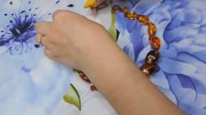 как собрать бусы антикварные из янтаря