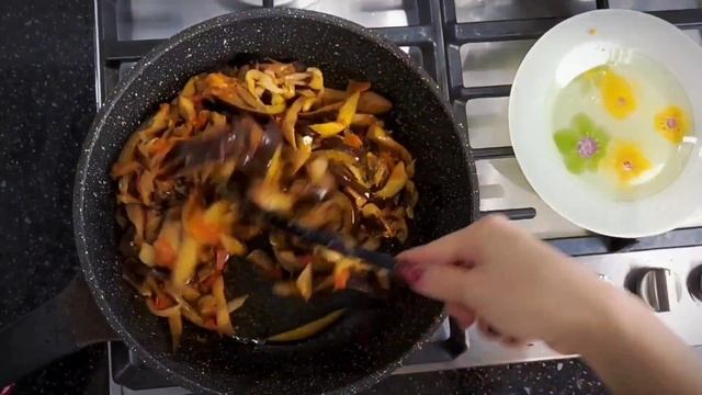 Баклажаны по корейски.SUPER ВКУСНО!#простойрецепт #корейскаякухня #мугбанг #чтоприготовитьнаужин