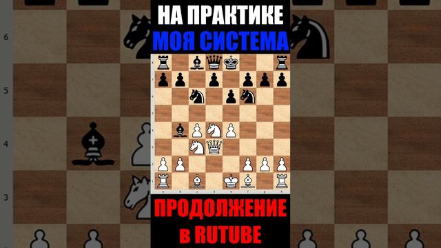 №1 Шахматы ♕ НИМЦОВИЧ МОЯ СИСТЕМА НА ПРАКТИКЕ  ♕ #shorts