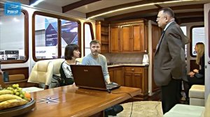 Яхта-катамаран (плавдача) "Руптур" на Московском Боутшоу 2017