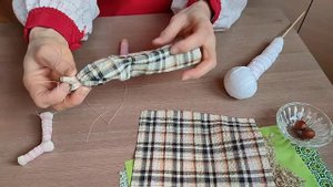 Мастер-класс "Славянская лоскутная кукла-оберег "Бойцовый куклак". Клуб "Малеевский" (г.о. Клин)