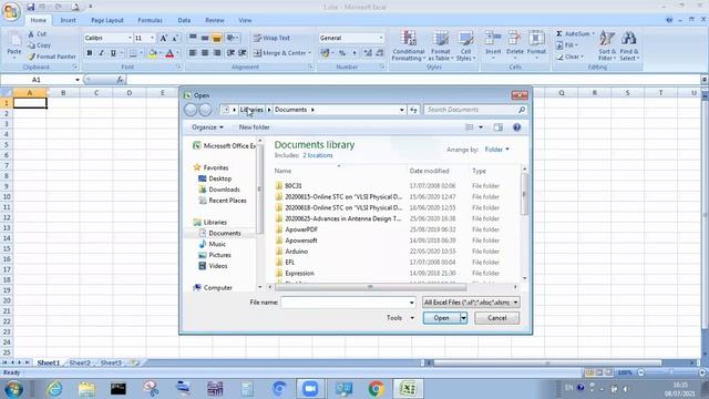 MS EXCEL : How to open an existing workbook смотреть онлайн