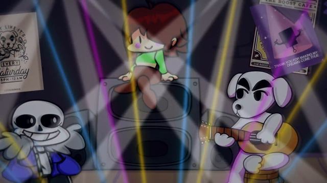 Dad Battle but it’s Sans vs K.K.Slider Megalovania battle | Friday Night Funkin’ x Undertale x AC смотреть онлайн