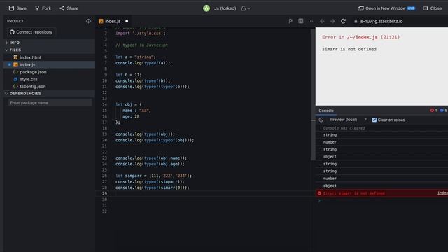 typeof  - Javascript